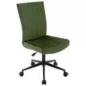 KANCELARIJSKA STOLICA zelena metal, plastika, tekstil