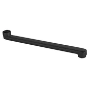 Iztok pipe, 320 mm, ploščat, črna mat - Črna mat barva - Aqualine - 24 - Medeninasti - 320 - Ravna stran - 28 - 42 - 320 - 14