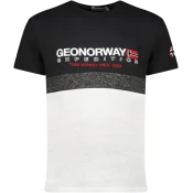 Geographical Norway Muška majica Jdouble db 254, Crno-bela