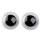 Velike oči s ključavnico O45 mm - prozorne (2 kompleta)