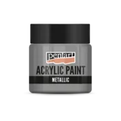 Akrilna barva kovinska - 50 ml - Srebrni pridih