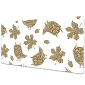 Decormat Podloga za mizo Listi in sove 100x50 cm