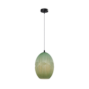 Klausen 111031 - Luster na sajli ELLIPTIC 1xE27/11W/230V zelena