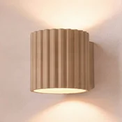 SOLLUX LIGHTING Stenska svetilka Aura, siva, O 10 cm, G9, svetloba navzgor/navzdol, aluminij - Hodnik - Sodobni