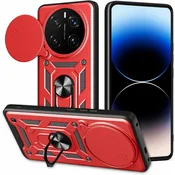 MaxMobile maskica za Honor Magic 8 Lite ANTI-SHOCK WITH RING crvena