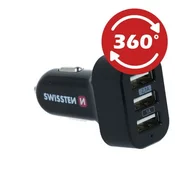 SWISSTEN CL adapter 3× USB 5,2 A Power 20111200