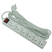 7 m extension cord 230V 6 drawers + switch