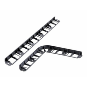 eoshop Robnik skrita plastika črna 6cm 8x1m