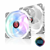 Ventilator RaiJintek Ageras 12 White ARGB-3