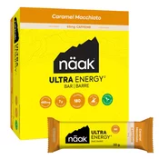 Beljakovinske ploščice in piškoti Näak Caramel Macchiato - Ultra Energy™ Caffeine Bars (10 x 50 g) Box