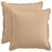 vidaXL Prevleka za blazino 2 pcs HOUTEN Krem 40 x 40 cm Lažni lanu