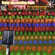 Solarne LED sijalice mreža šarena 1,5x1,5m