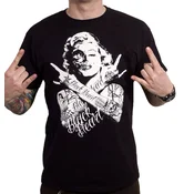 Hardcore majica moška - SKULL BITCH - BLACK HEART - 20279
