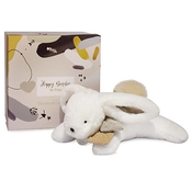 Doudou Plišasti zajček z bež bobble 25 cm