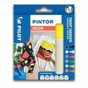 PILOT Pintor Medium Set akrilnih markerjev 1,5-2,2 mm - Neon 6 kosov