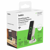 Belkin BOOST Charge Pro Qi2 15W magnetic Punjac whi. WIA008vfWH