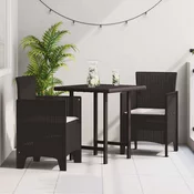 Vrtna stolica 2 pcs Smeda 53 x 49 x 85 cm Polipropilen