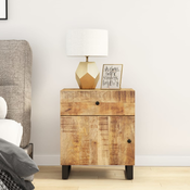 Nocni ormaric 50x33x60 masivno drvo bagrema i konstruirano drvo