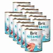 Konzerva Brit Paté & Meat Salmon, 12x800 g