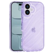 Aurora Wave maska za iPhone 16 - ljubičasta