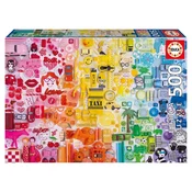 Puzzle Educa od 500 dijelova - Koláž od boja