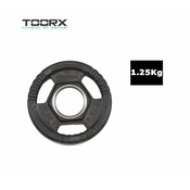 Gumirana utež 3-grip Toorx 1.25kg