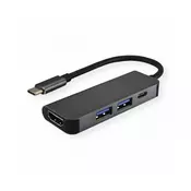 FAST ASIA Adapter-konvertor TIP C na HDMI+ 2xUSB 3.0+ TIP C