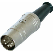 NEDIS NTR-NYS322 Connector DIN Male Silver 5-pole metal DIN plug (180)