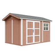 Timbela Vrtna hišica vrhunske kakovosti 8,68 m2 - V252x250x412 cm - s tlemi in bitumenskimi ploščicami - TIMBELA M914A-REDWOOD RED, (5000117193)