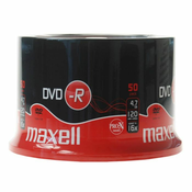MAXELL DVD-R 4,7GB 16X 50 na osi