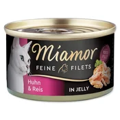 Konzerva Miamor Feine Filets Adult piščanec z rižem v želeju 100 g