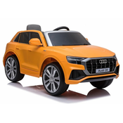 Licenciran otroški avto na akumulator Audi Q8 - rumen/lakiran