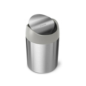 Simplehuman CW2084 mini stolna kanta za smece, inox srebrna, 1.5L