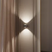 Top Light Puk! 120 stenskih LED točkovnih leč prozorno rjava/krom - Dnevna soba/jedilnica - Sodobni - temno rjava, krom - Kovina