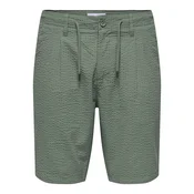 Only & Sons Kratke hlače iz tkanine Leo 22028301 Zelena Regular Fit