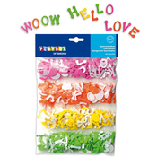 PlayBox: Samolepilne peneče črke v različnih barvah, 2,5 cm, paket 400 kosov.