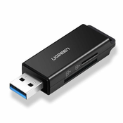Ugreen CM104 čitalec kartic USB 3.0 - TF/SD, črna