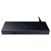 RAZER USB 4 Dock Schwarz - 4K, 1x HDMI 2.1 (120 Hz), 1x DP 1.4 (240 Hz), 2x USB-A (2. Gen), 2x USB-A (1. Gen), 2x USB-C (10 Gb/Sek.), 1x Gbit Ethernet