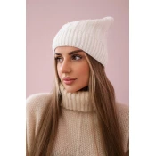 marka niezdefiniowana Cap with fleece Anna K238 ecru