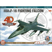 3D sestavljanka Vojaška letala F-16 Fighting Falcon
