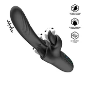 SuperLove Triple Licking Tongue Vibrator Black