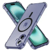 Hibridni ovitek Techsuit Shockproof MagSafe za iPhone 17 - smoke black