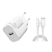Brzi Zidni Punjac | 12W | Kabel USB-A na Type-C | 1.0 m | TORIMA