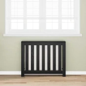 Vidaxl Zaslon za radiator Črn hrast 104x20x82 cm Inženirski les