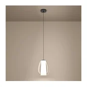 Eglo 390457 - LED luster na sajli MENORCA, prigušiva LED/7W/230V + LED/1,6W hrom