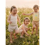 Sinsay - Pamucni bodi za bebe sa vocnim printom 3 pack - krem