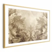 shumee Plakat - Rezbarjeni okraski v sepia tonih