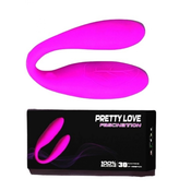 PRETTY LOVE Vibrator za parove Fascination, Silikonski, Ružicasti