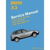 BMW X3 (E83) Service Manual: 2004, 2005, 2006, 2007, 2008, 2009, 2010: 2.5i, 3.0i, 3.0si, Xdrive 30i