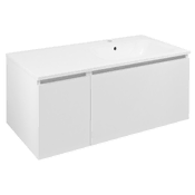SAPHO LOREA Elegantna Kopalniška Omara 100x46x51,5cm Desna Bela Mat